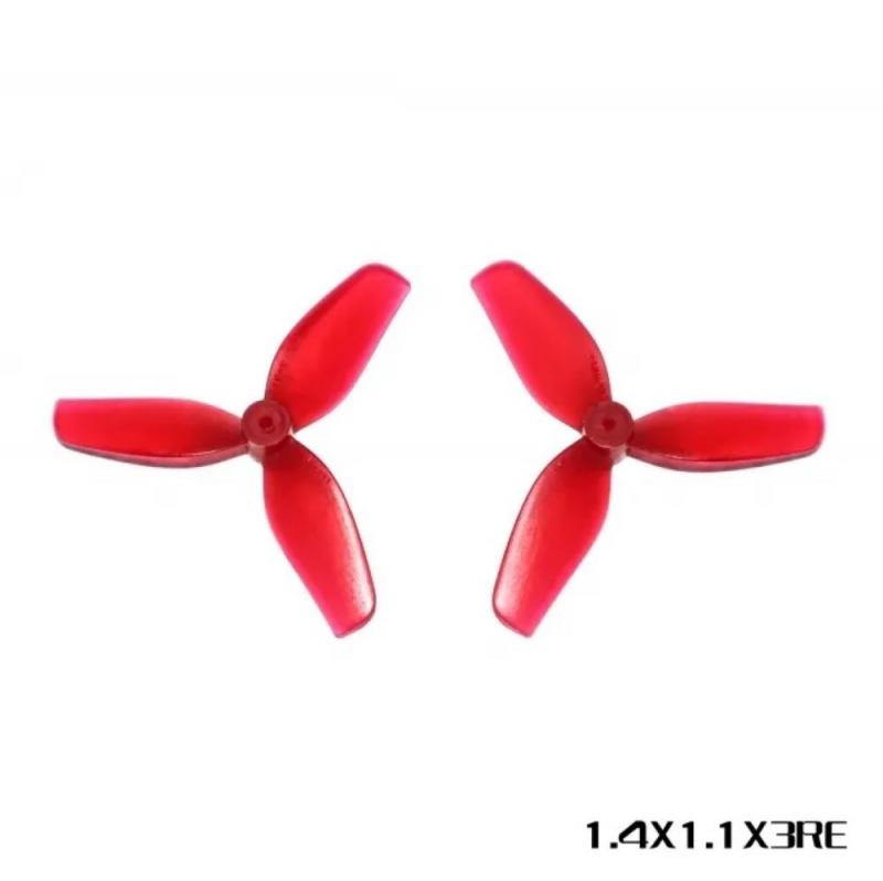 HQ Ultralight Whoop Prop 1.4X1.1X3 (35MM) Red 1.5mm Shaft
