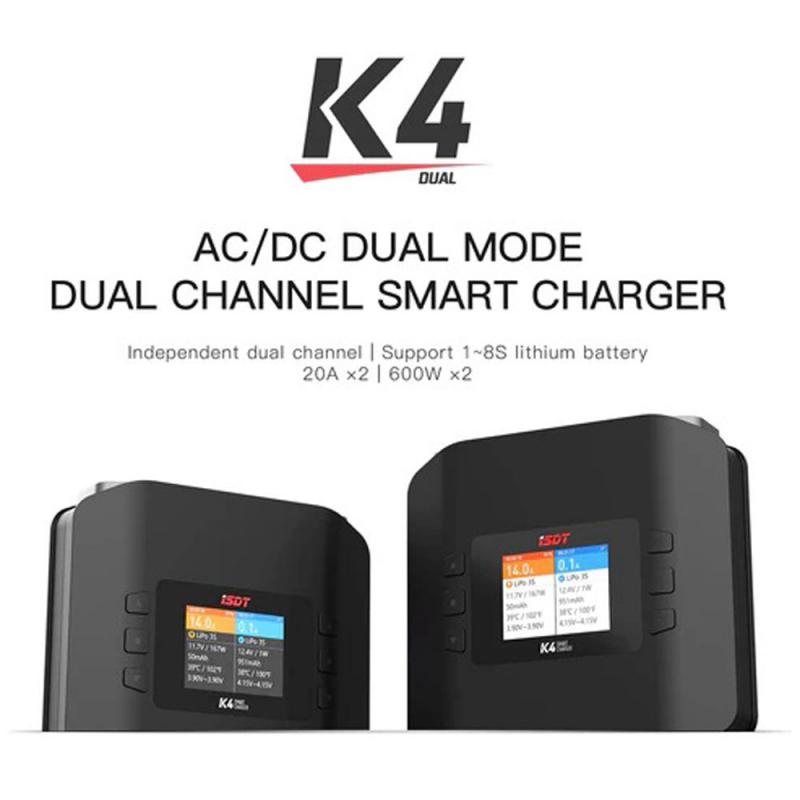 ISDT K4 AC/DC Dual Modes Lipo Charger 4