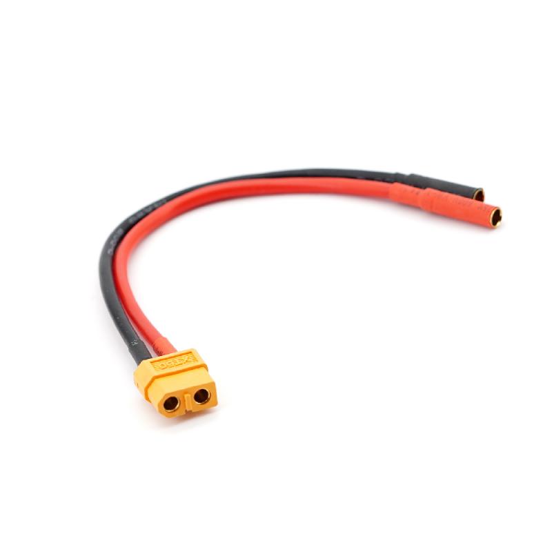 iSDT XT60 Socket to 4mm Banana Jack cable adapter 15CM 14AWG