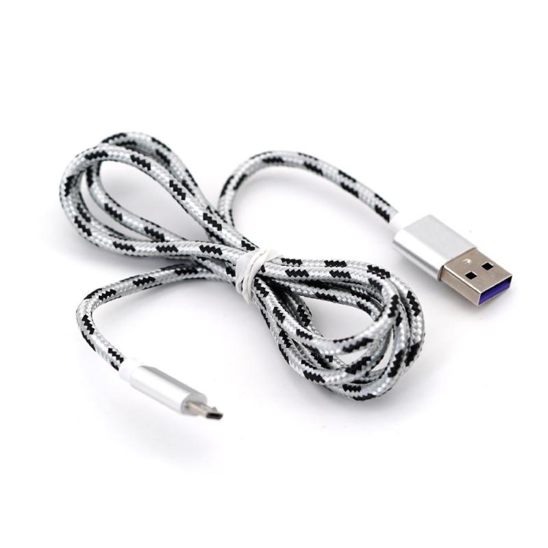 Micro USB Cable - Black/Silver