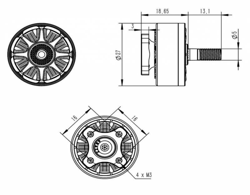TBS Chupito EX2207 2000kv 5