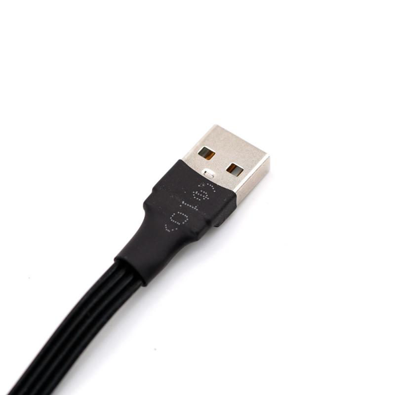 Low-Profile 90d USB A to USB C Cable (52cm) 3