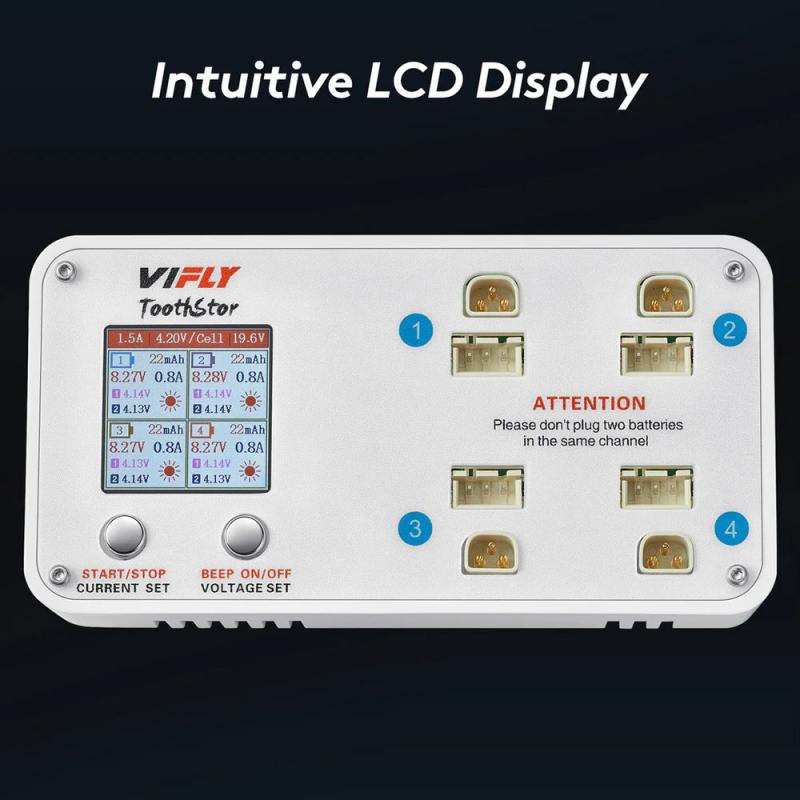 VIFLY ToothStor 4 Port 2S Balance Charger 2