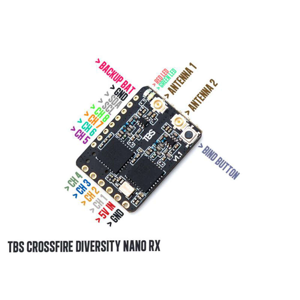 TBS Crossfire Diversity Nano Rx - FPV LONG RANGE DRONE RECEIVER 3